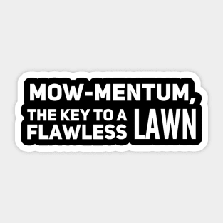 Lawn Mowing Mow-Mentum Lawn Mower Sticker